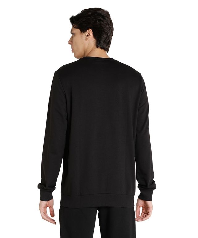 Puma Men's Sweatshirt Crew-Neck Regular Fit - Black | L