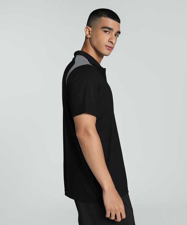 Puma Men's Train Colorblock Polo | Black - M