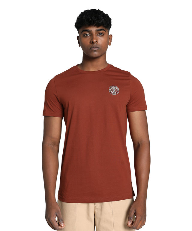 Puma Men's T-Shirt Round Graphic - Red | M