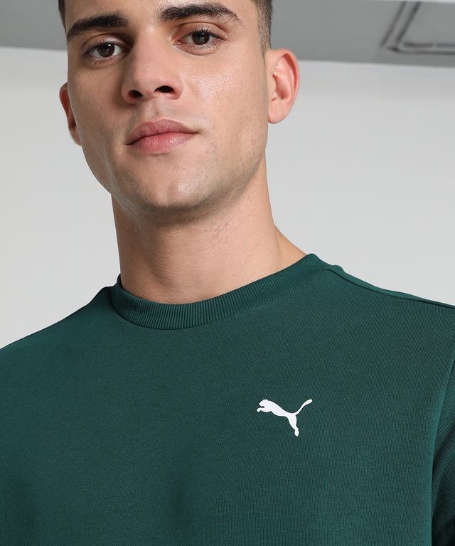 Puma Men's Sweatshirt Crew Regular Fit - Green | M