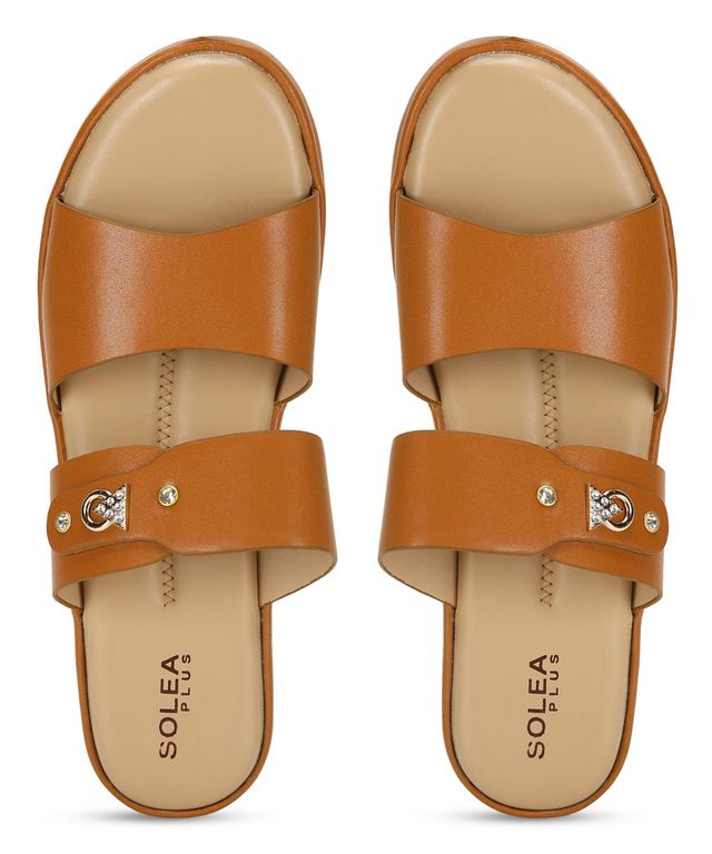Paragon Women Stylish Lightweight Comfortable Flats Tan - 4