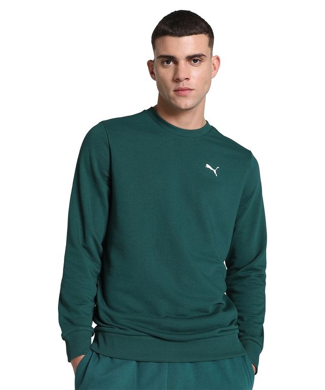 Puma Men's Sweatshirt Crew Regular Fit - Green | M
