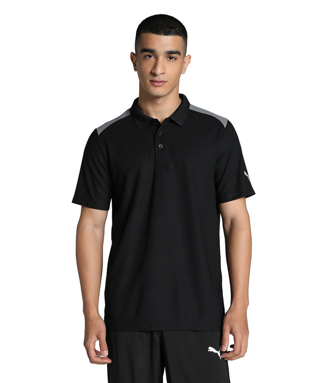 Puma Men's Train Colorblock Polo | Black - M