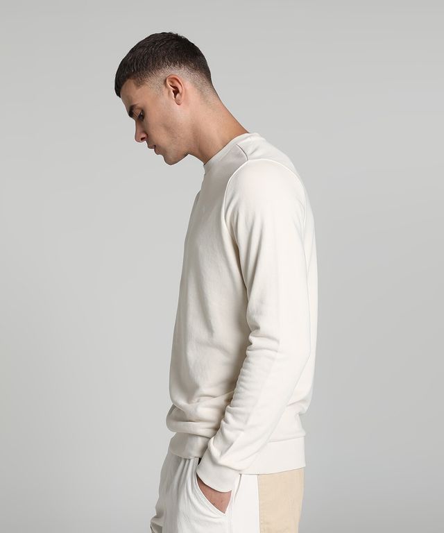 Puma Men's Sweatshirt Crew Regular Fit - White | L