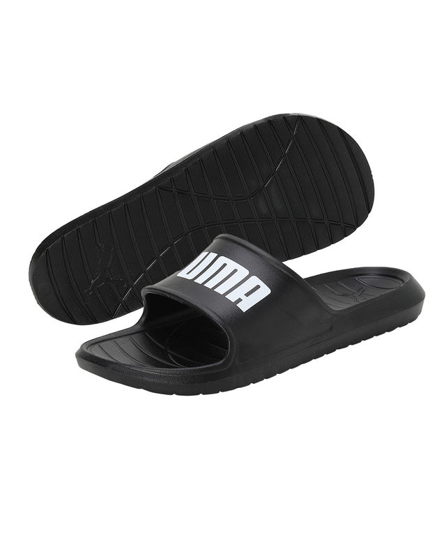 Puma Men's Divecat V2 Lite Unisex Slides | Black | UK-Ind - 7