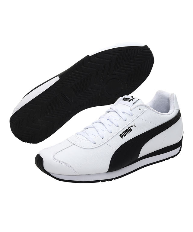 Puma Unisex Turin 3 Sneakers White and Black Uk/Ind - 7