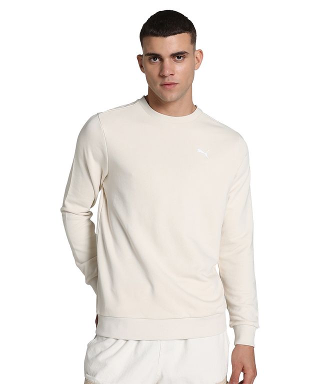 Puma Men's Sweatshirt Crew Regular Fit - White | L