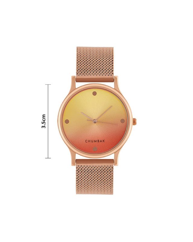Chumbak Women's Metal Round Analog Watch | Teal