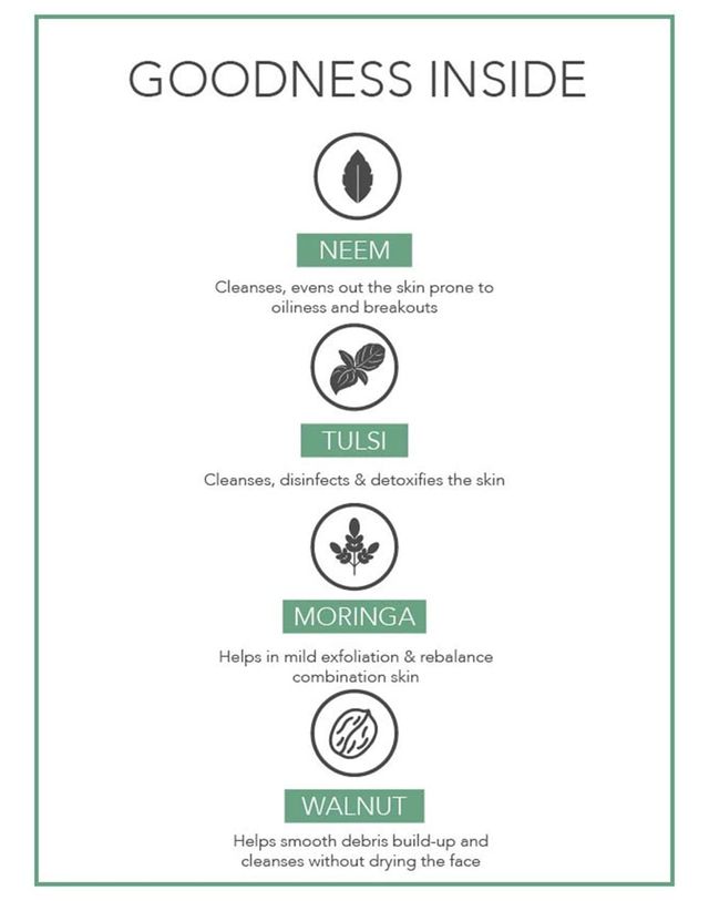 Fabessentials Neem Tulsi Moringa Face Wash & Scrub