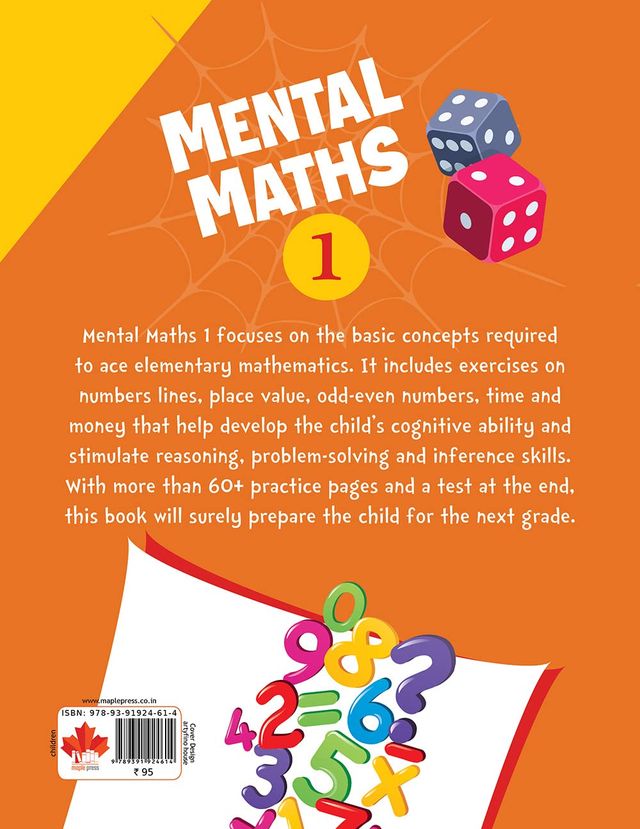 Mental Maths - Mathematics Activity Book 1 for Class 1+, Age 5+ Years