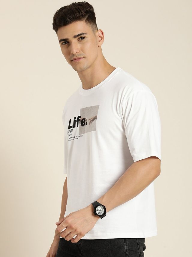Difference of Opinion Men T-shirt - White | Classic Fit | XL