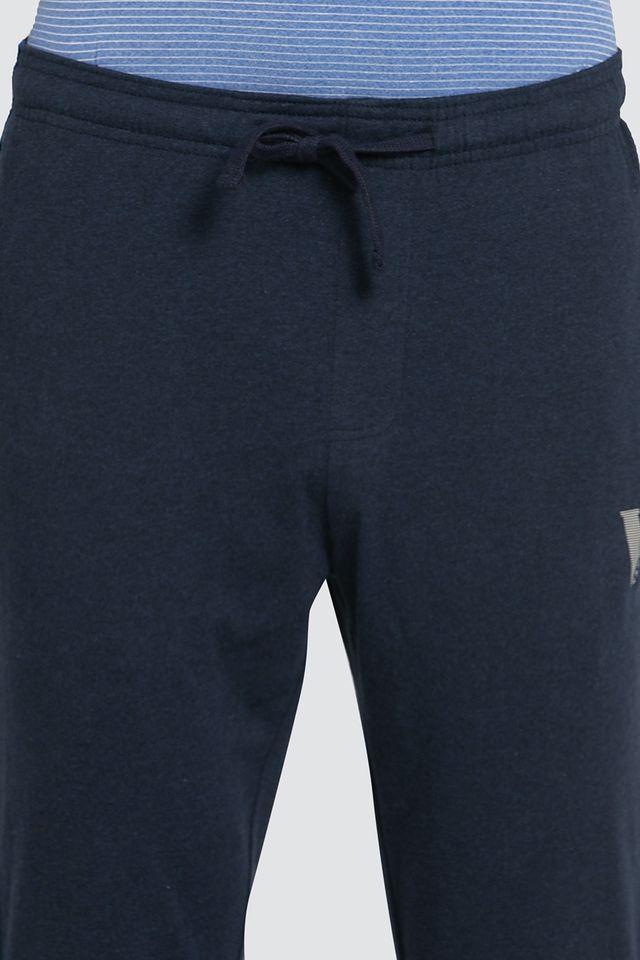 Van Heusen Athleisure Men Smart Tech and Easy Stain Release Trackpants Pack Of 1 Blue Melange |Xl