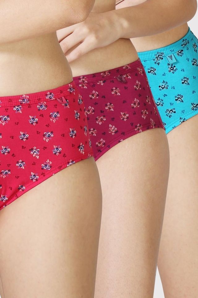 Van Heusen Women Pack of 3 Anti Bacterial Waistband Hipster Panty |M |Colour May Vary