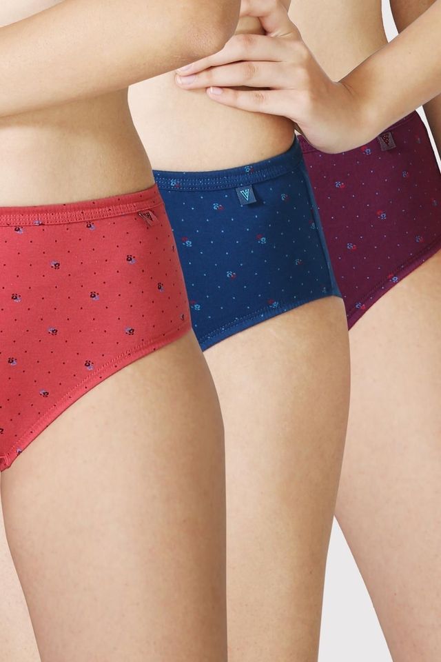 Van Heusen Women Pack of 3 Anti Bacterial Waistband Hipster Panty |M |Colour May Vary