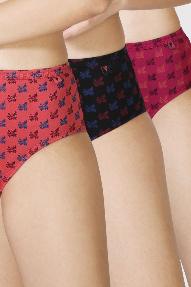 Van Heusen Women Pack of 3 Anti Bacterial Waistband Hipster Panty |M |Colour May Vary