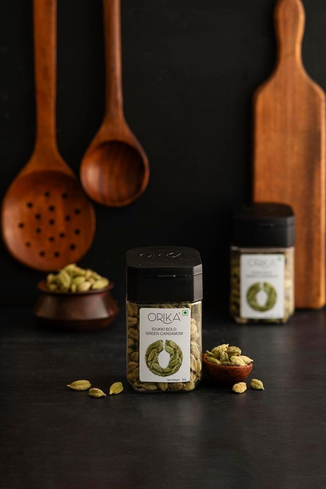 Orika Idukki Bold Green Cardamom | Hari Elaichi