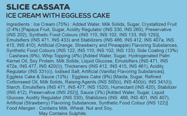 Havmor Slice Cassata