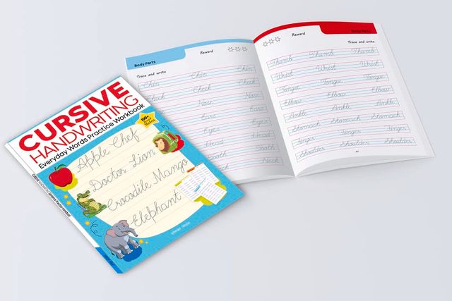 Cursive Handwriting - Everyday Letters and Sentences Level 2 Practice Workbooks for Children