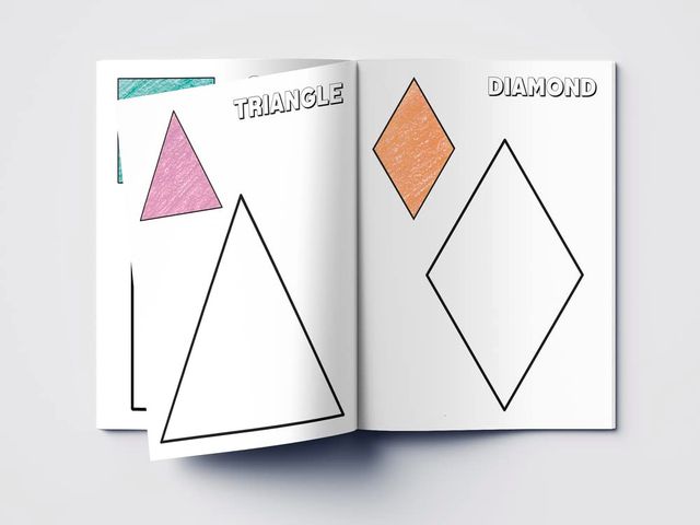 Colouring Book Of Shapes: Creative Crayons Series - Crayon Copy Colour Books