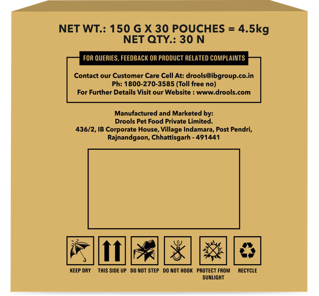 Drools Puppy Real Chicken And Chicken Liver Chunks In Gravy (150 gm x 30)