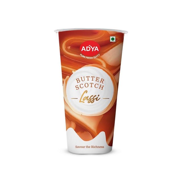 Adya Butterscotch Glass Lassi 180 ml Combo