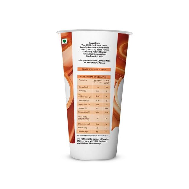 Adya Butterscotch Glass Lassi 180 ml Combo