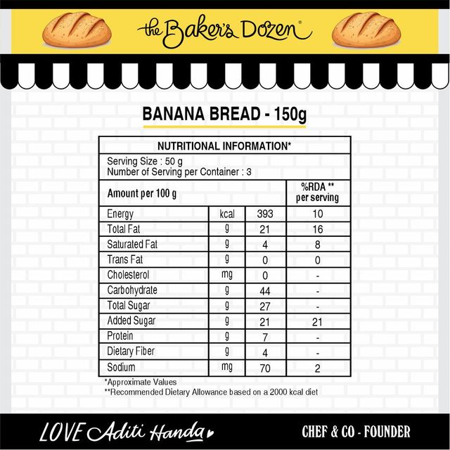 The Baker'S Dozen Banana Bread 100% Wholewheat (150g) & The Baker'S Dozen Zero Maida Ragi Crackers Baked Millet Snack (100g) Combo