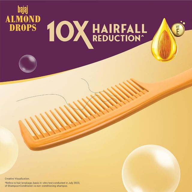 Bajaj Almond Drops Anti Hairfall Shampoo & Conditioner With Almond Oil And Vitamin E