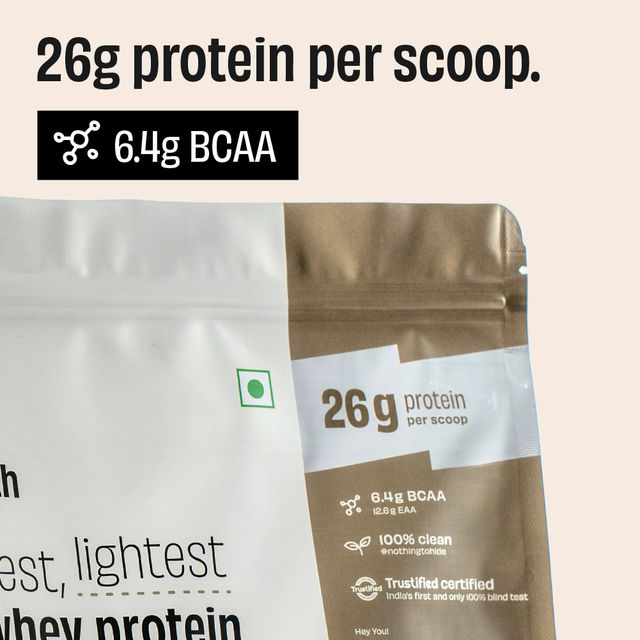 The Whole Truth Unflavoured Whey Protein Concentrate (26g Protein Per Scoop)