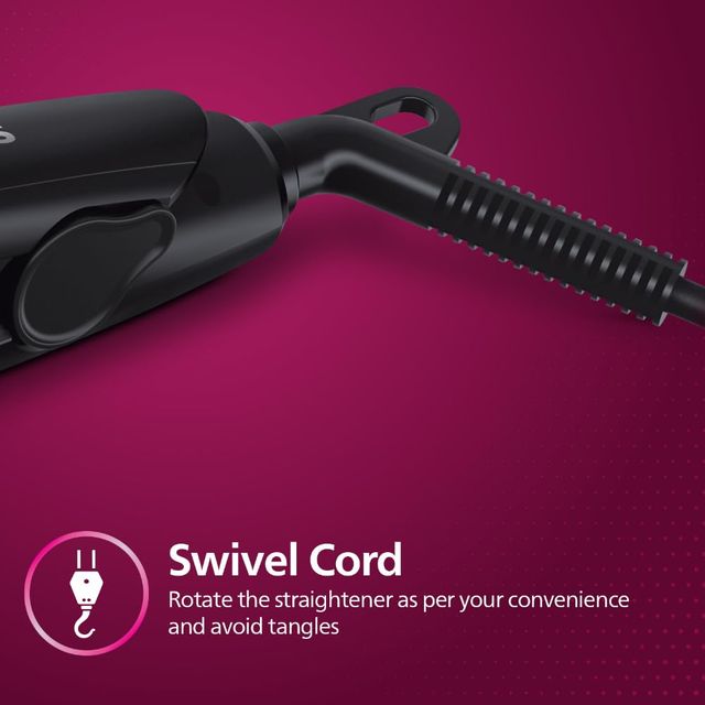 Philips Selfie Hair Straightener|Minimized Heat Damage with SilkPro Care|Ceramic Plates|HP8302/06