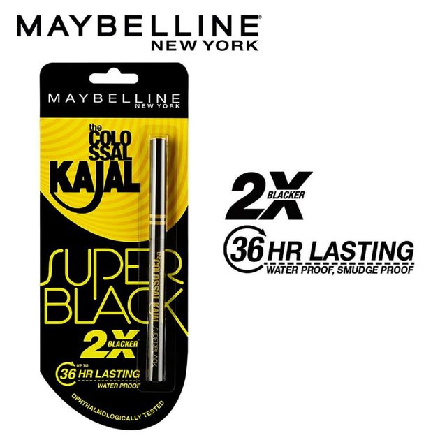 Maybelline New York Colossal Kajal Black Pack Of 2 - Black