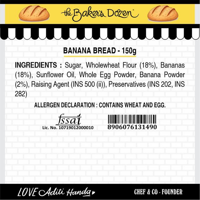 Banana Bread 150G(150gms) & Choco Chip Cake(150gms) Combo