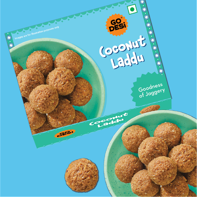 Coconut Laddu 300gm | Ladoo | Sweets by GO DESi