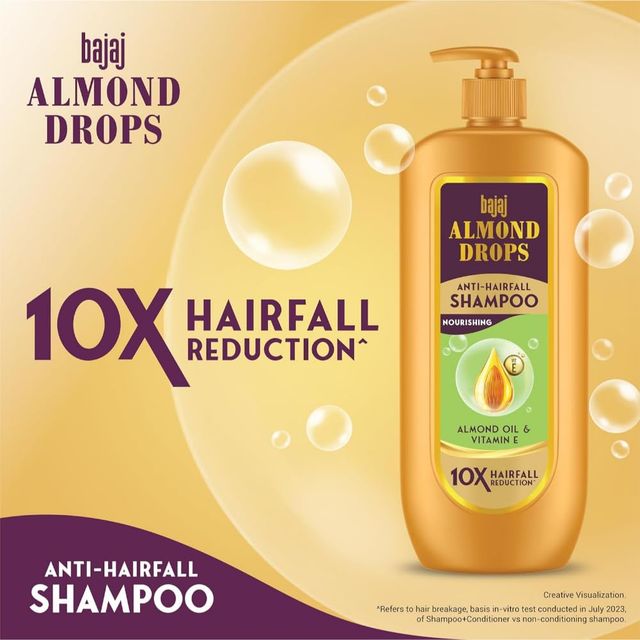 Bajaj Almond Drops Anti Hairfall Shampoo & Conditioner With Almond Oil And Vitamin E