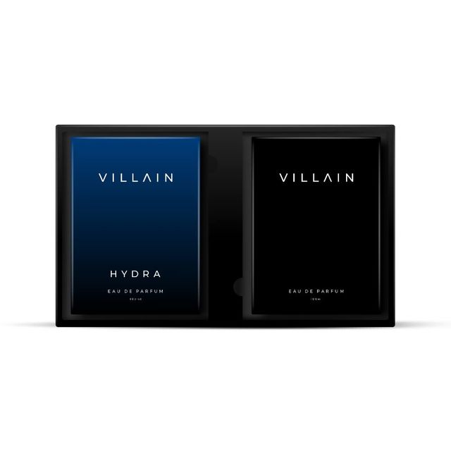 Villain Luxury Villain Party Combo Premium Long Lasting Perfume For Men (2pc) & Urban Forest Men'S George Leather Wallet | Blueberry (1pc) Combo