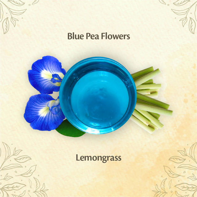 Roshi Bluepea Lemongrass Tea(100% Caffeine Free Herbal Tea)