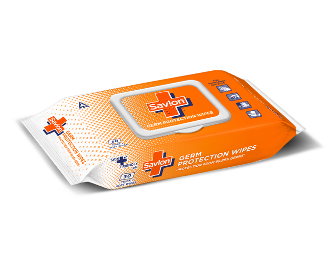 Savlon Germ Protection Multipurpose Wet Wipes with Fliptop Lid | 30 Pulls Per Pack