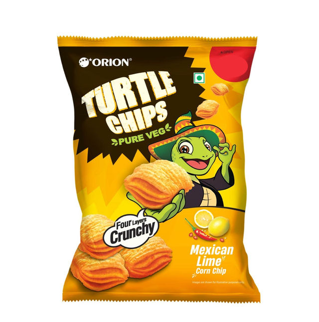 Orion Turtle Chips - Mexican lime Korean corn chips