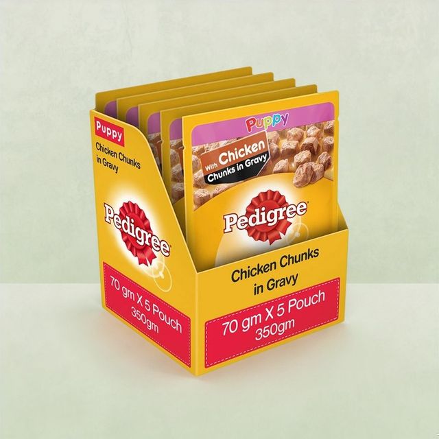 Pedigree Puppy Wet Dog Food, Chicken Chunks In Gravy,70g