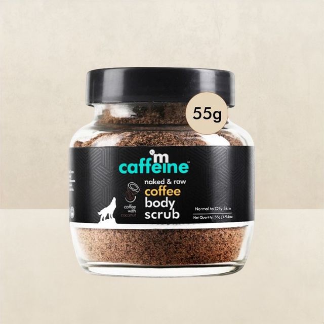 Mcaffeine Naked & Raw Coffee Body Scrub(55gms) & Mcaffeine Naked Detox Green Tea Face Wash(100ml) Combo