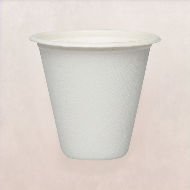 Vinay Trading 220ml Bagasse Cups for Hot and Cold Beverages
