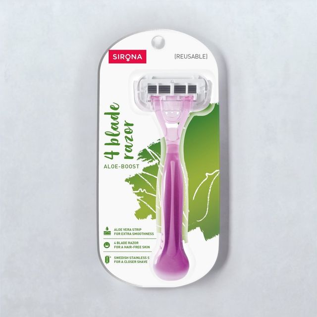 Sirona Reusable Hair Removal Razor for Women With Aloe Boost Razor