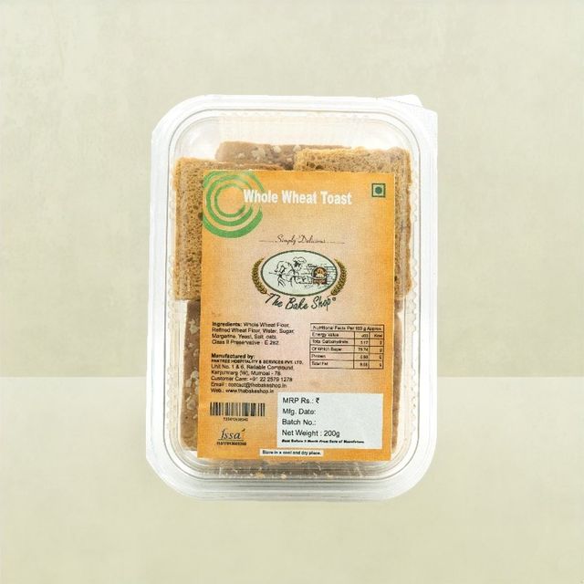 The Bake Shop Whole Wheat Toast (Rusk)