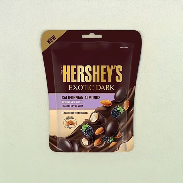 Hershey'S Exotic Dark Blackberry Californian Almonds Chocolates Share Bag 
