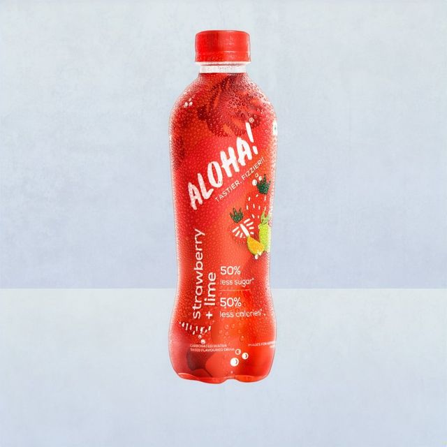 Aloha Strawberry and Lime Flavoured Soft Drink