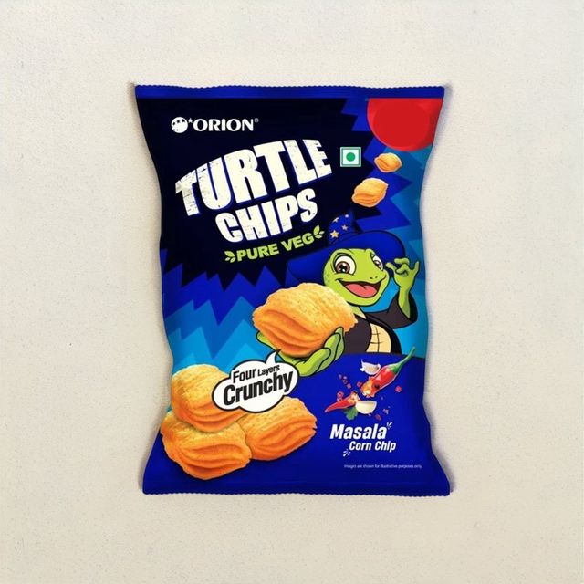 Orion Turtle Chips - Masala Korean corn chips