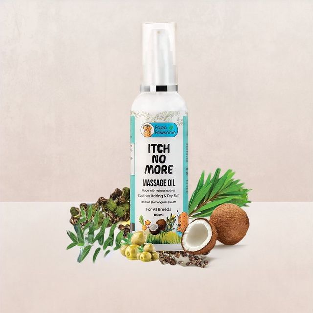 Papa Pawsome Itch No More Massage Oil for Dog