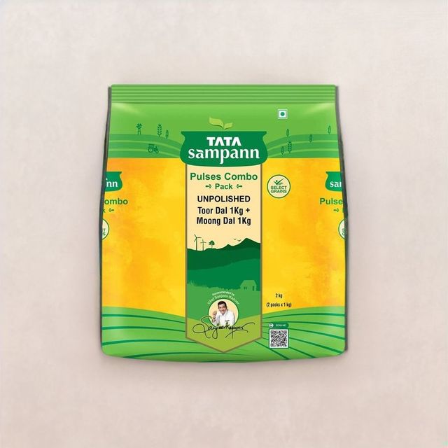 Tata Sampann Combi Pack Toor Dal and Moong Dal