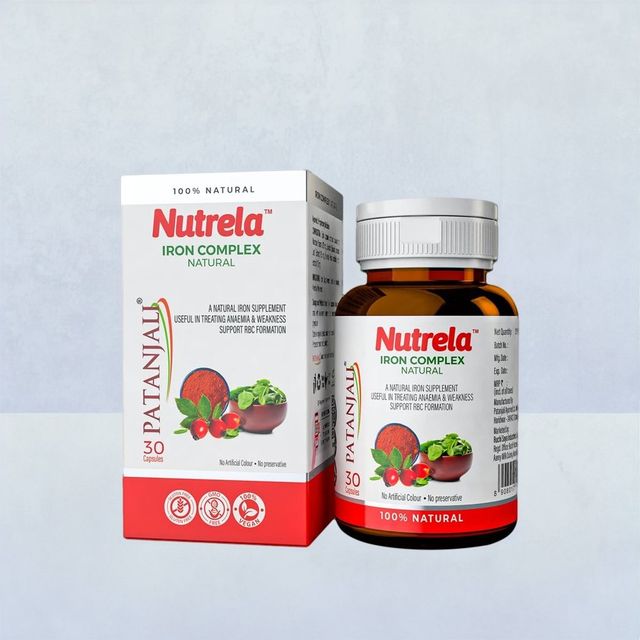 Patanjali Nutrela Iron Complex Natural Capsules