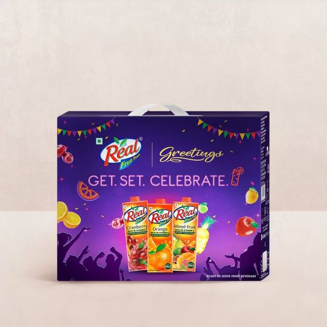 Dabur Real Cranberry, Mixed Fruit and Orange Fruit Juice